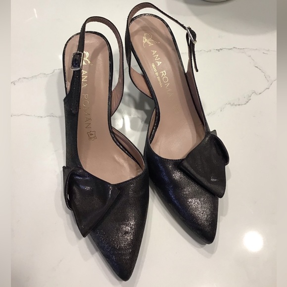 Ana Roman sling back heels. - Picture 1 of 5